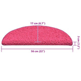 ZNTS Stair Mats 30 pcs Pink 56x17x3 cm 3365809