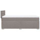 Box Spring Bed with Mattress Taupe 90x200 cm Fabric 3285789