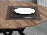Dining Room Table with Black Legs Anti-slip Foot Pads for Living Room Dining Room 90 x 76 cm Brown T3398P344639