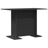 Dining Table Black 110 x 60 x 75 cm Engineered Wood 863161