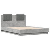 Bed Frame without Mattress Concrete Grey 120x190 cm Small Double 3209964