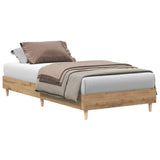 Bed Frame No Mattress Artisan Oak 90x200 cm Engineered Wood 861056