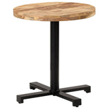 Bistro Table Round 70x75 cm Rough Mango Wood 320267
