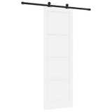 Sliding Door Set Manual White and black 78 x 232 cm 3333335