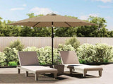 Outdoor Parasol with Metal Pole 300 cm Taupe 44500