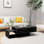 Coffee Table Black 105x55x32 cm Engineered Wood 808523