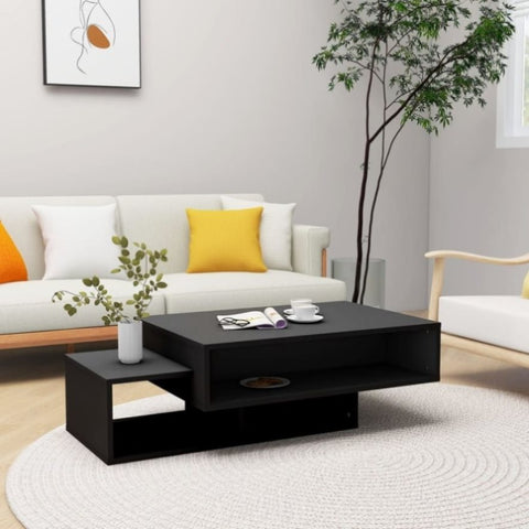Coffee Table Black 105x55x32 cm Engineered Wood 808523