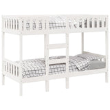Bunk Bed White 75x190 cm Solid Wood Pine 3308608