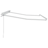 Manual Awning Frame Adjustable White 3.5 x 2.5 m Steel 42024780