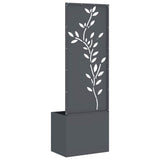 Garden Privacy Screen Floral Anthracite 50 x 32 x 150 cm 876478