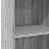 Highboard Grey Sonoma 50x41x124 cm Engineered Wood 846402