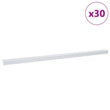 Stair Nosings 30 pcs Silver 67 x 3.5 x 3 cm Aluminium 4013474