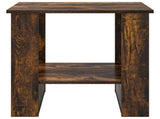 Coffee Table Smoked Oak 51 x 50 x 50 cm Engineered Wood 8000200