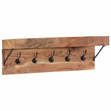 Coat Rack with Shelf Brown 73 x 19 x 23 cm Solid Acacia wood 4102746