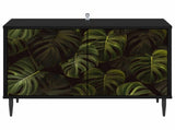 TV Cabinet ELBURG 69 x 33 x 50.5 cm Black Oak Engineered Wood 8007013