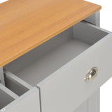 Sideboard Grey 112x35x81 cm 283743