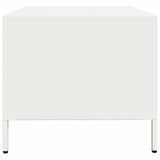 ZNTS Coffee Table White 101.5x50x43.5 cm Cold-rolled Steel 851273