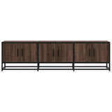 TV Cabinet Brown Oak 150x35x41 cm Engineered Wood and Metal 848863