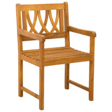 Garden Chairs 4 pcs Natural Solid Acacia Wood 3416303