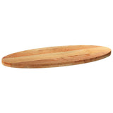 Table Top Light Brown 120x60x4 cm Solid Wood Oak Oval 4009051