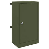 Mailbox with Storage Olive green 30 x 20 x 55 cm Steel 874950