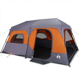 Family Tent 9-Person Grey and Orange Quick Release Waterproof 94300