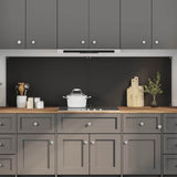 Kitchen Backsplash 2 pcs Black 100 x 60 cm Tempered Glass 3415442