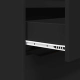 Storage Cabinet 80 x 31 x 81 cm Engineered Wood Black 888848