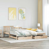 Daybed with Trundle and Drawers without Mattress 90x200 cm 3302221