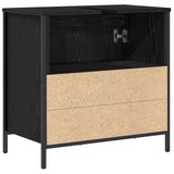 Bathroom Basin Cabinet Black 60x34.5x60 cm 861892