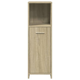 3 Piece Bathroom Furniture Set Sonoma Oak Engineered Wood 3324971