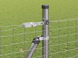 Fence Post 7 pcs Silver Steel 42004326
