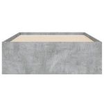 Bed Frame with Drawers without Mattress Concrete Grey 90x190 cm Single 3207325