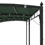 Gazebo 6 x 3 x 2.55 m Green Powder-Coated Steel and Fabric 42030541