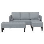 Sofa Set 2 pcs Light Grey 173 x 131 x 67 cm Fabric 3329252