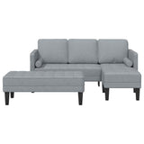 Sofa Set 2 pcs Light Grey 173 x 131 x 67 cm Fabric 3329252