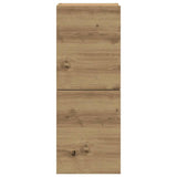 4 Piece TV Cabinet Set Wall-mounted Artisan Oak Engineered Wood 3329018