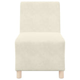 Modular Sofa Unit Armless 2 pcs Cream 55 x 74 x 82 cm Velvet 3399767