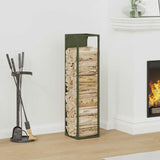 Firewood Rack Olive Green 25x25x100 cm Cold-rolled steel 864270