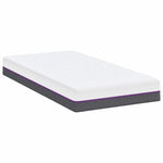 Mattress White and Grey 80 x 160 cm Memory Foam 4106322