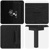 Highboard Black Oak 34.5 x 34 x 180 cm Engineered Wood 3416144