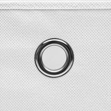 Storage Boxes 10 pcs Non-woven Fabric 28x28x28 cm White 325209