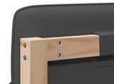 Upholstered Headboard with Headboard Brown and Dark Grey 200 cm 880104