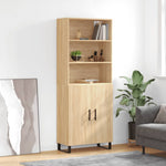 Highboard Sonoma Oak 69.5x34x180 cm Engineered Wood 3189280
