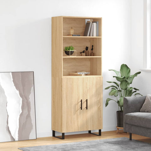 Highboard Sonoma Oak 69.5x34x180 cm Engineered Wood 3189280