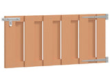 Garden Gate 100 x 60 cm WPC and Aluminium Brown 42039047