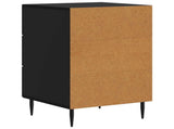 Bedside Cabinet Black 43 x 41 x 66.5 cm Engineered Wood 894786