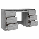 Writing Desk Grey Sonoma 140x50x77 cm Engineered Wood 815439