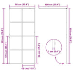 Walk-in Shower Wall with Clear ESG Glass 90x195 cm Black 151034