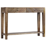 244969 Console Table Solid Mango Wood 118x30x80 cm